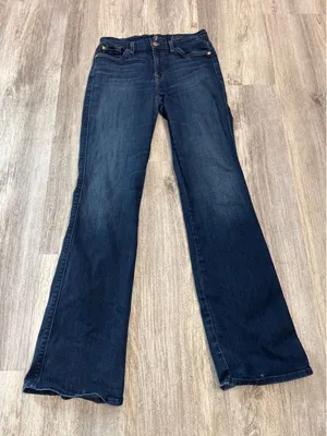 7 For All Mankind Karah Bootcut Jeans Dark Wash Short Inseam Size 29 thumbnail 1