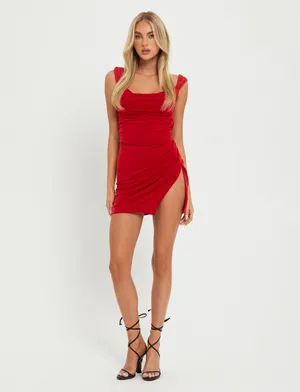 New with tags Tiger mist JOSLIN DRESS in red size small thumbnail 4