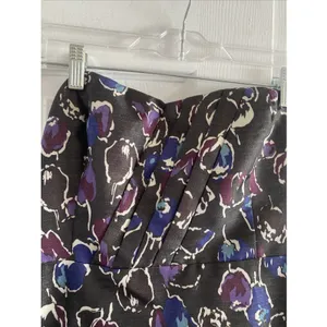 American Eagle Womens 10 Floral Strapless Mini Party Cocktail Dress Floral Event thumbnail 2