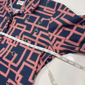 Holly Shae Design Dress Womens Size Large XL Pink Blue Short Shift Geometric thumbnail 7