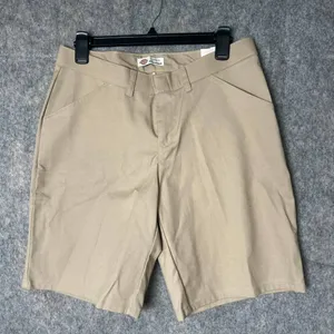 Dickies Women's Size 8/9 Relaxed Fit Twill‎ Khaki NWT Shorts thumbnail 1