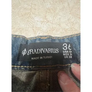 SRADIVARIUS Womans Loose Wide Fit Jeans Sz 4/32 NWT thumbnail 3