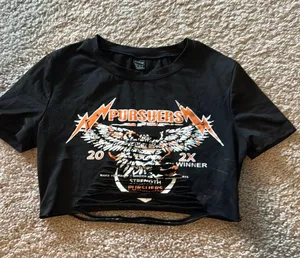 Shein Rock Band Crop Top thumbnail 1
