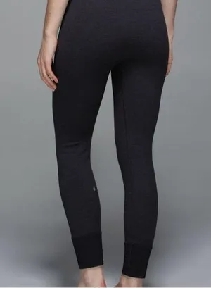 Lululemon Seamless Ebb To Street leggings Heathered Grey/Black thumbnail 1