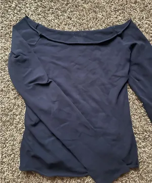John Galt Navy Blue Off-The-Shoulder Top thumbnail 1