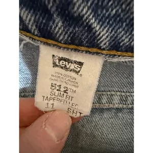 Vintage‎ 1990s Levi's 512 Slim Fit Tapered Jeans High Rise Raw Hem W28 thumbnail 7
