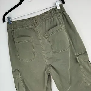American Eagle Cargo Relaxed Mom Jogger Sz 10 Olive Army Green Cotton Blend thumbnail 14