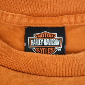 2009 Harley Davidson Orange Wolverine Shirt Size L thumbnail 7