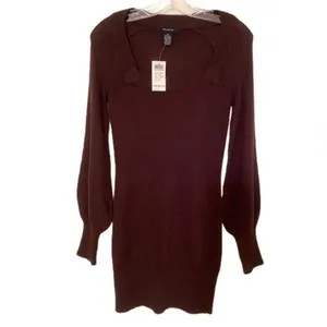 NWT Arden B. Brown Sweater Dress thumbnail 2