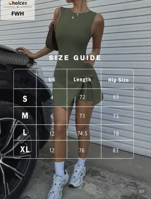 Women's 2 In 1 Anti-Exposure Casual Golf Tennis Dress thumbnail 4