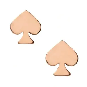 New Kate Spade Signature Spade Mini Rose Gold Studs thumbnail 1