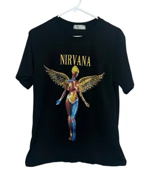 Nirvana Black Band Tee size XL thumbnail 1