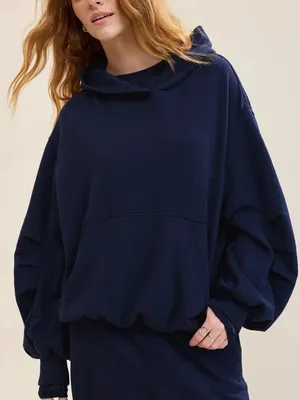 Aerie Jet Setter Hoodie | Navy Blue thumbnail 1