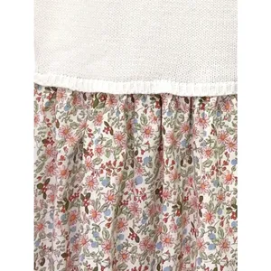NWT Baltic Born Myra Sweater Midi Dress Sz Small Ivory Coral Floral Knit Pockets thumbnail 5