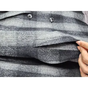NWT Madewell Oversized Dorset Blazer Jacket Buffalo Check Plaid Boiled Wool XL thumbnail 8