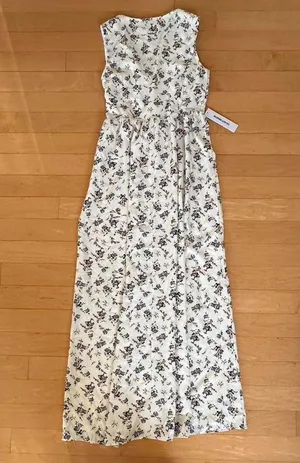 Princess Polly floral maxi dress with tie detail thumbnail 4