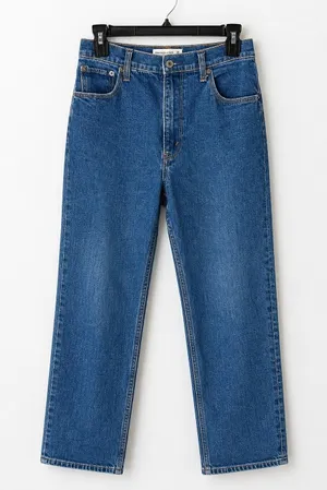 Abercrombie & Fitch Ankle Straight Jeans‎ Women 26 Blue Denim Ultra High Rise thumbnail 1