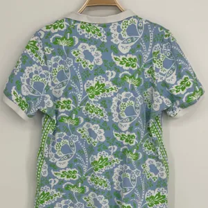Gretchen Scott Serve It Up Dress XL Blue Green Flora Periwinkle Preppy Coastal thumbnail 8