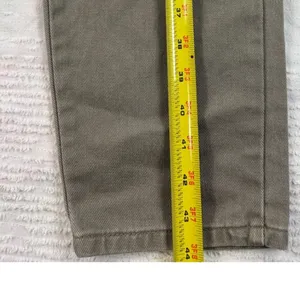 LL Bean Vintage Womens Size 14 High Waist Pleated Tapered Leg Jeans Khaki‎ thumbnail 5
