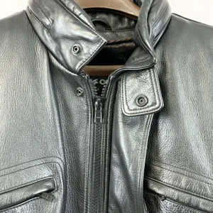 Vintage Wilsons Leather Jacket Mens Large Lined Heavyweight‎ Outdoor Grunge Goth thumbnail 4