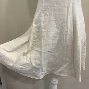 Solid & Striped Carolina Linen-Blend Mini Dress Cream XS Beach Boho Bachelorette thumbnail 6