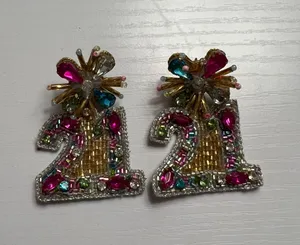 21 Bedazzled Earrings Multiple thumbnail 1