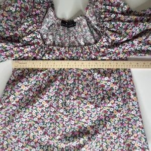 Pomander Place Tuckernuck Floral Blouse‎ XS Colorful Peasant Stretch Bloomcore thumbnail 8