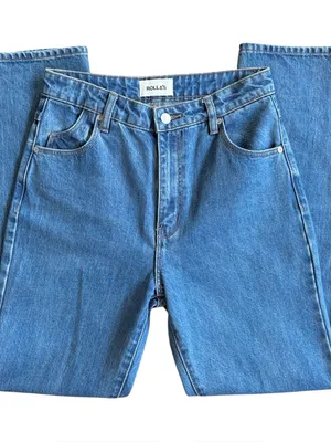 EUC ROLLA’S Original High Rise Straight Jeans Size 27 thumbnail 3