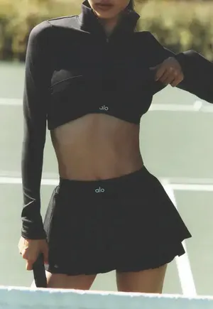 Alo Yoga double or nothing skirt black thumbnail 2