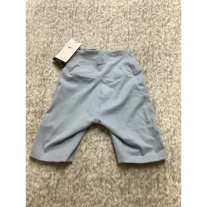 Nike One Dri-FIT High Rise 8" Bike Shorts Light Blue FZ6758-440‎ Womens XS NWT thumbnail 3