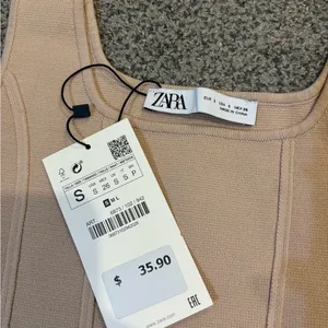 Zara Knit Corset Top thumbnail 2
