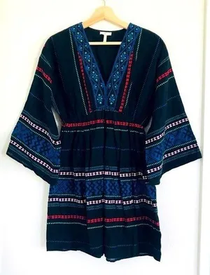 Joie‎ S Shada boho Embroidered Mini Dress thumbnail 1