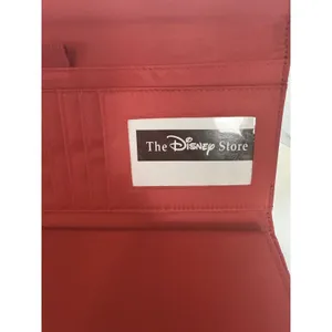 Disney Mickey Mouse Since 1928 Black Wallet Red Interior Snap‎ Closure FLAW thumbnail 9