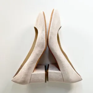 Marc Fisher Wiley Pink Suede Leather Block Kitten Pumps Heels Shoe 9 Women NWOT thumbnail 7