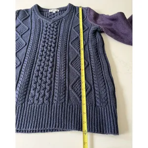 Uniqlo JW Anderson Sweater Women’s Large Blue Purple Cable Knit thumbnail 8