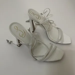 New Sam Edelman Lela strappy white high heels size 9.5 thumbnail 2