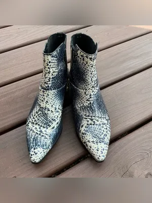 Calvin Klein Snake-Print Pointed Toe Ankle Boots 🪻🪻 thumbnail 5