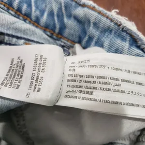 Abercrombie & Fitch Dad High Rise Shorts Women's 4 Light Wash Denim EUC thumbnail 4