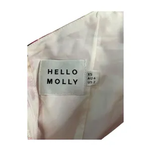 Hello Molly Sweetest Kind Mini Dress Womens X Small Pink Floral Puff Sleeve thumbnail 3