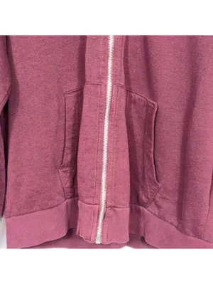 H&M Large Divided Basic Maroon Hoodie thumbnail 2
