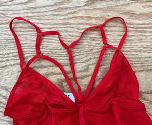 Tiger Mist Red Mesh Bodysuit thumbnail 5