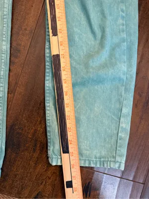 We The Free Marci Mint/Aqua Denim Overalls Jumpsuit Size Small thumbnail 9