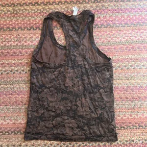 Athleta Brown & Black Athletic Racerback Tank thumbnail 2