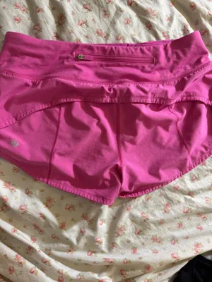 Sonic Pink Lululemon Speed Up Shorts 2.5" size 4 thumbnail 4