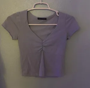 Lavender V-Neck Top thumbnail 1