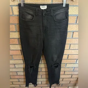 L'Agence High Line Skinny Jeans in "Night Destruction” Distressed Size 27 NWOT thumbnail 3