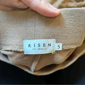 Risen Brown Wide Leg Lounge Pants Women's‎ Small Neutral thumbnail 7