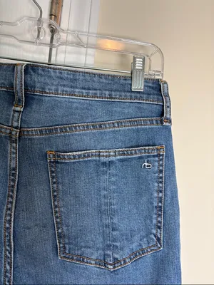 rag & bone Nina High Rise Flare Jeans in Clean Mick Sz 29 thumbnail 5