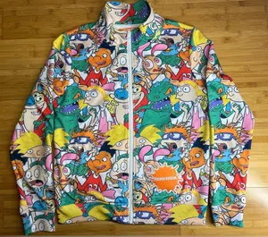 Nickelodeon 2021 Women Cowl Neck Full Zip cartoon Jacket Rugrats,Hey Arnold|SZ:L thumbnail 4