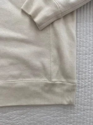 Cream foxtrot cotton crewneck food critic aesthetic thumbnail 4